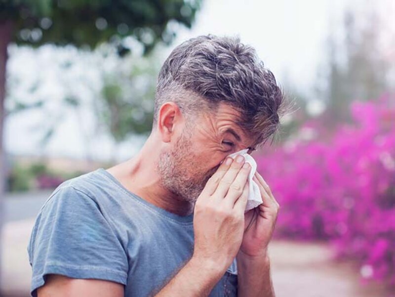 Mit dem Frühling beginnt auch die Pollensaison. Viele Allergiker*innen reagieren mit laufender Nase, Niesreiz oder juckenden Augen