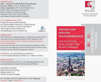 Sektionstagung Neuroonkologie der DGNC