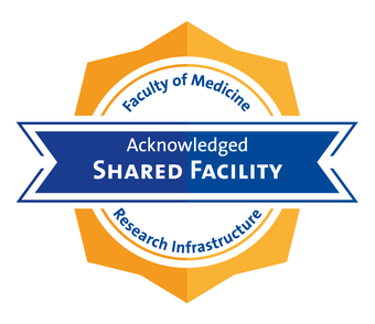 The logo of a Shared Facility of the Faculty of Medicine – University of Freiburg.
