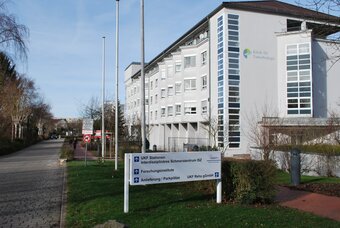Blick von der Lehener Str. /Löhrstraße auf das Gebäude der 'KTB'