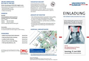 Vorschau auf Flyer zum Kopfschmerzsymposium