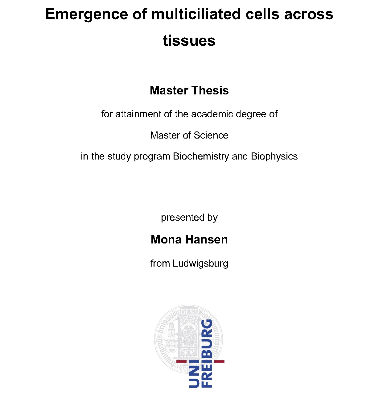 master thesis uni freiburg